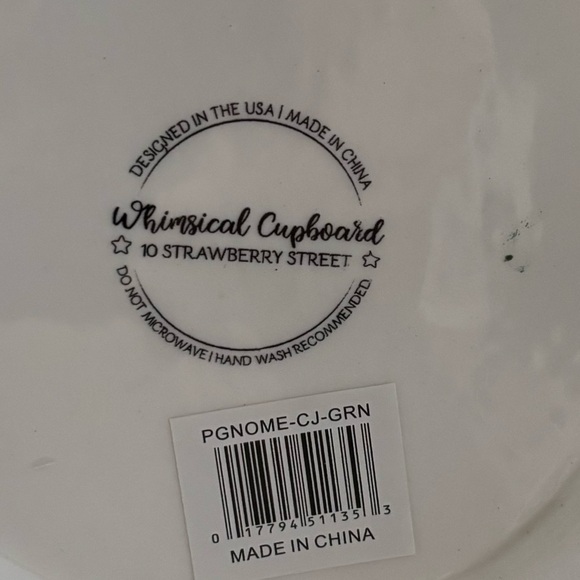 NWT whimsical cupboard gnome cookie jar, Christmas, Collectible, Gnome, adorable - Picture 5 of 5